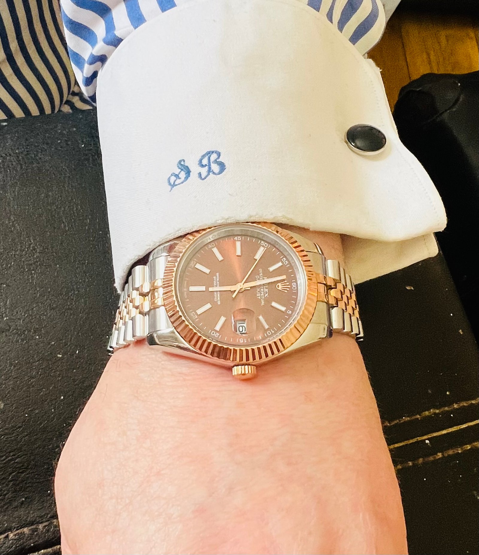 Datejust Two-Tone Everose Swiss Clone